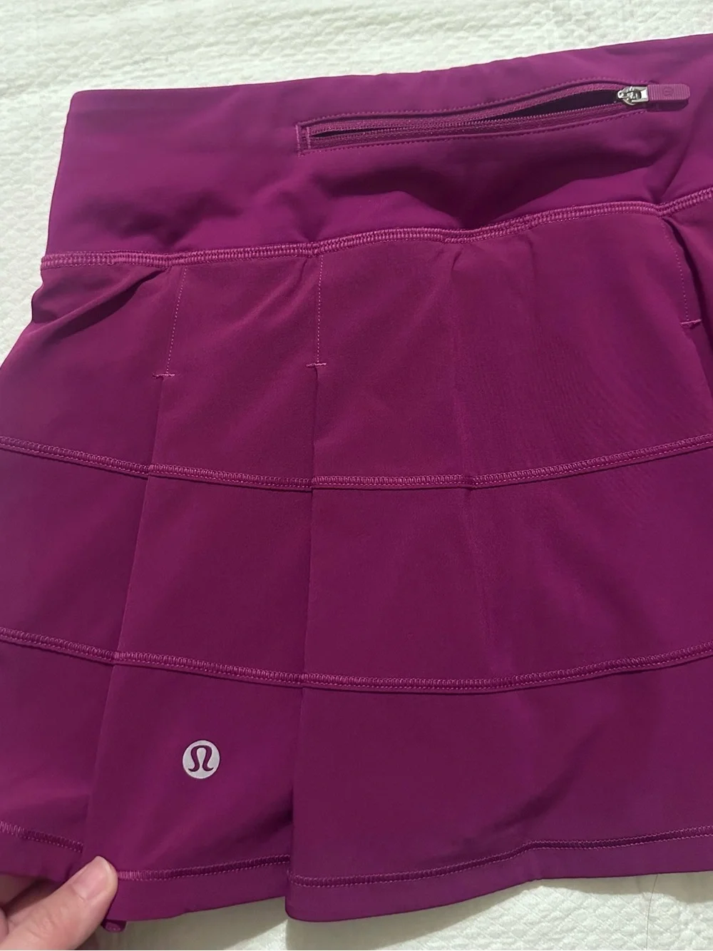 Lululemon Pace Rival Skirt (Regular) in Deep Fuschia SZ 2